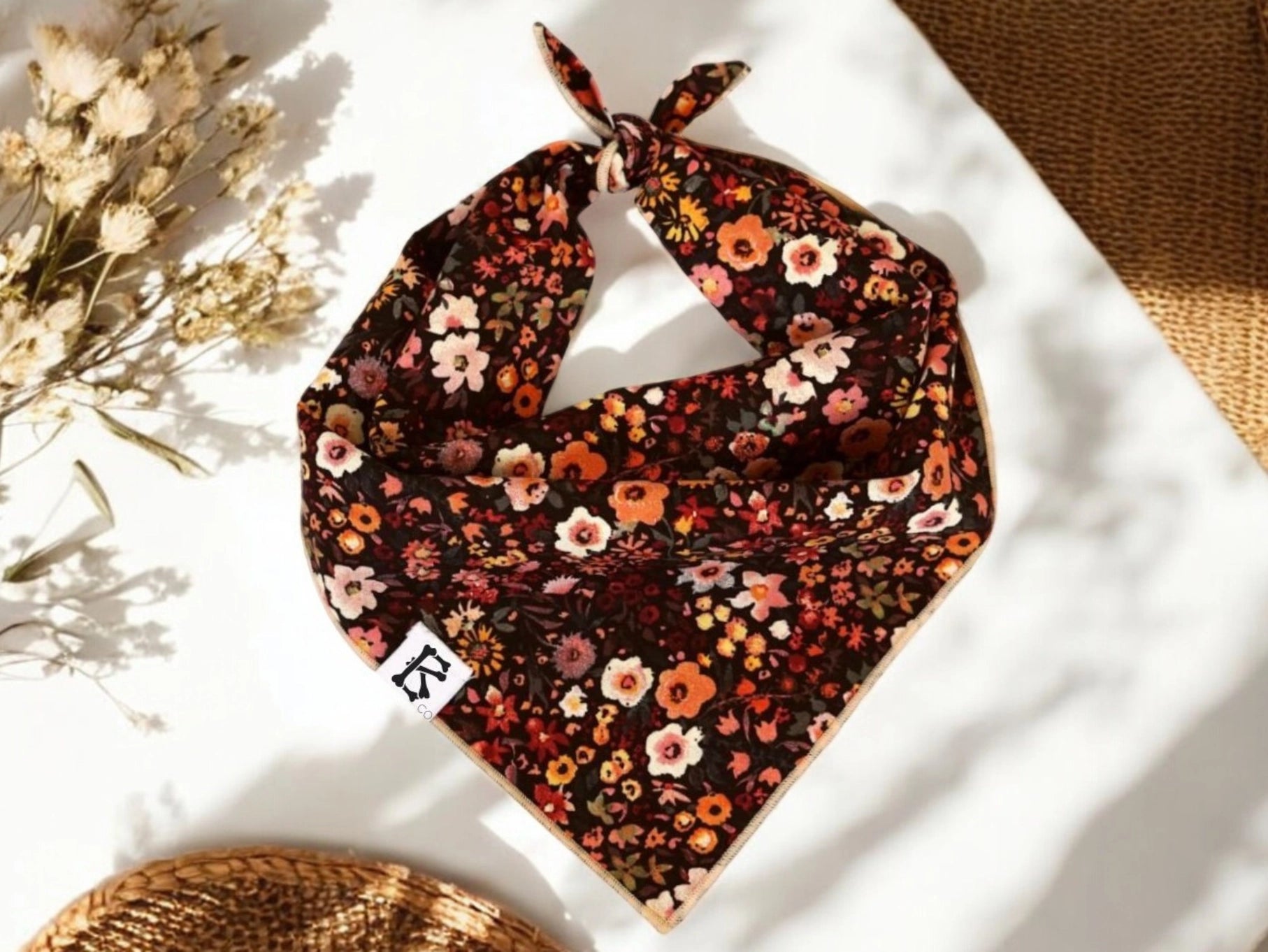 Boneyard Co "Autumn Bouquet" Dog Bandana