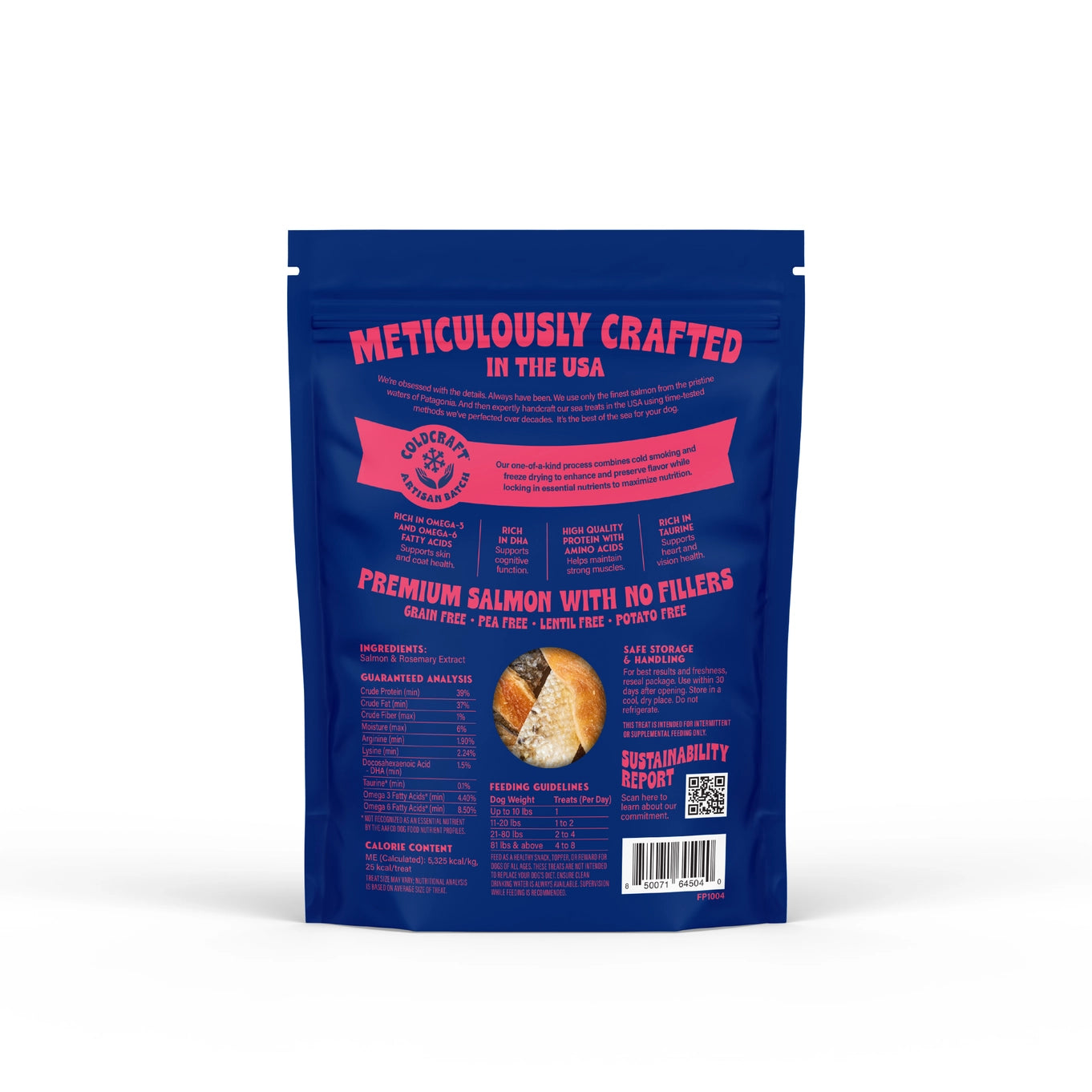 Finfare Freeze Dried Salmon Skins For Dogs & Cats