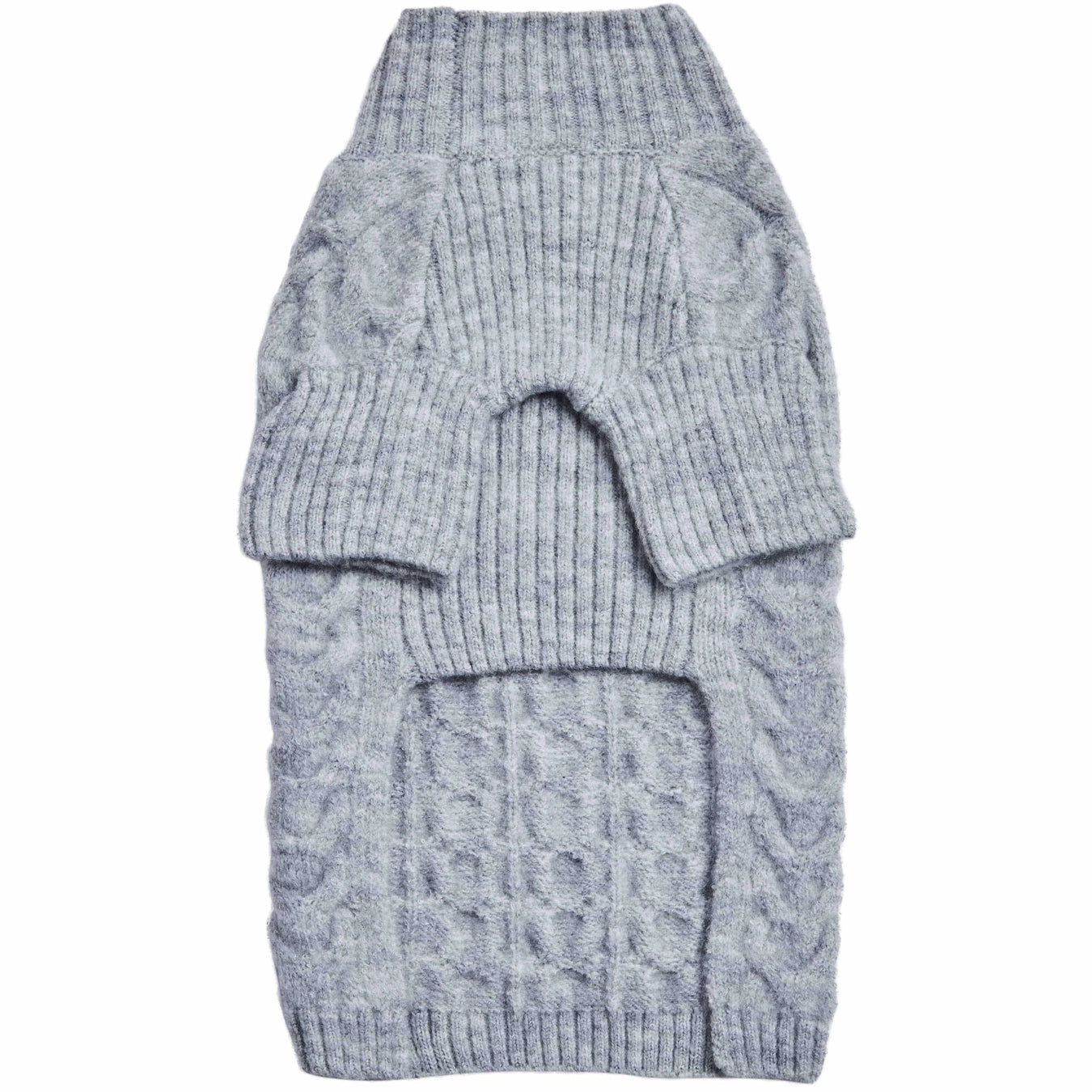 Fuzzy Textured Turtle Neck Knit Sweater