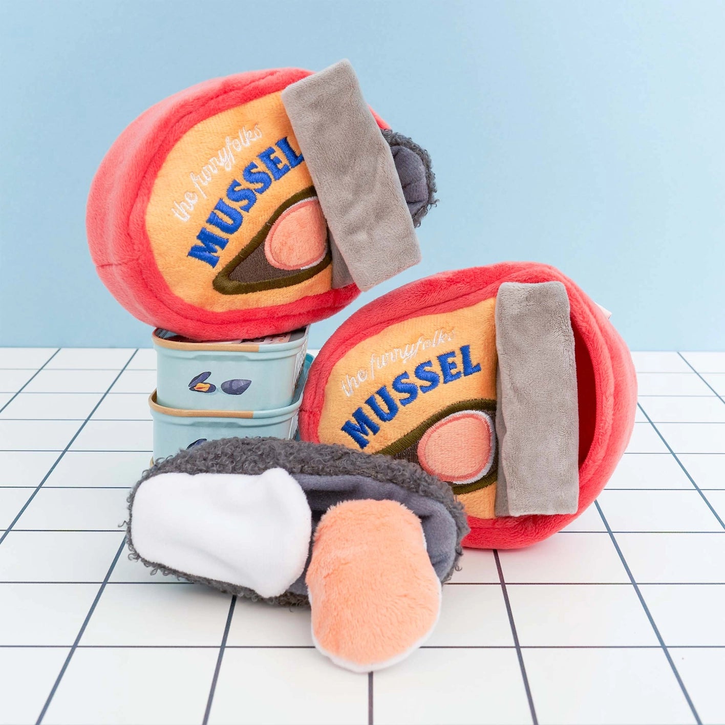 The Furry Folks Tinned Mussel Nosework Toy