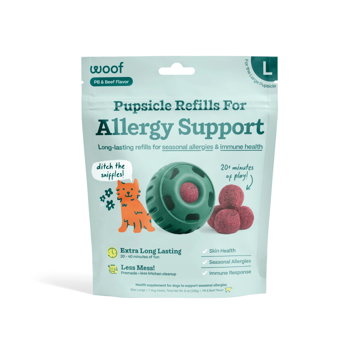 Woof Allergy Support Wellness Pops
