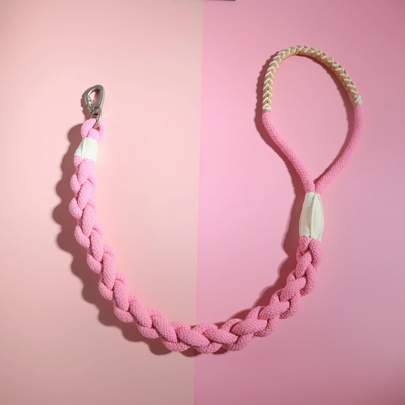 Monli The Cherry Pink Handcrafted Dog Leash