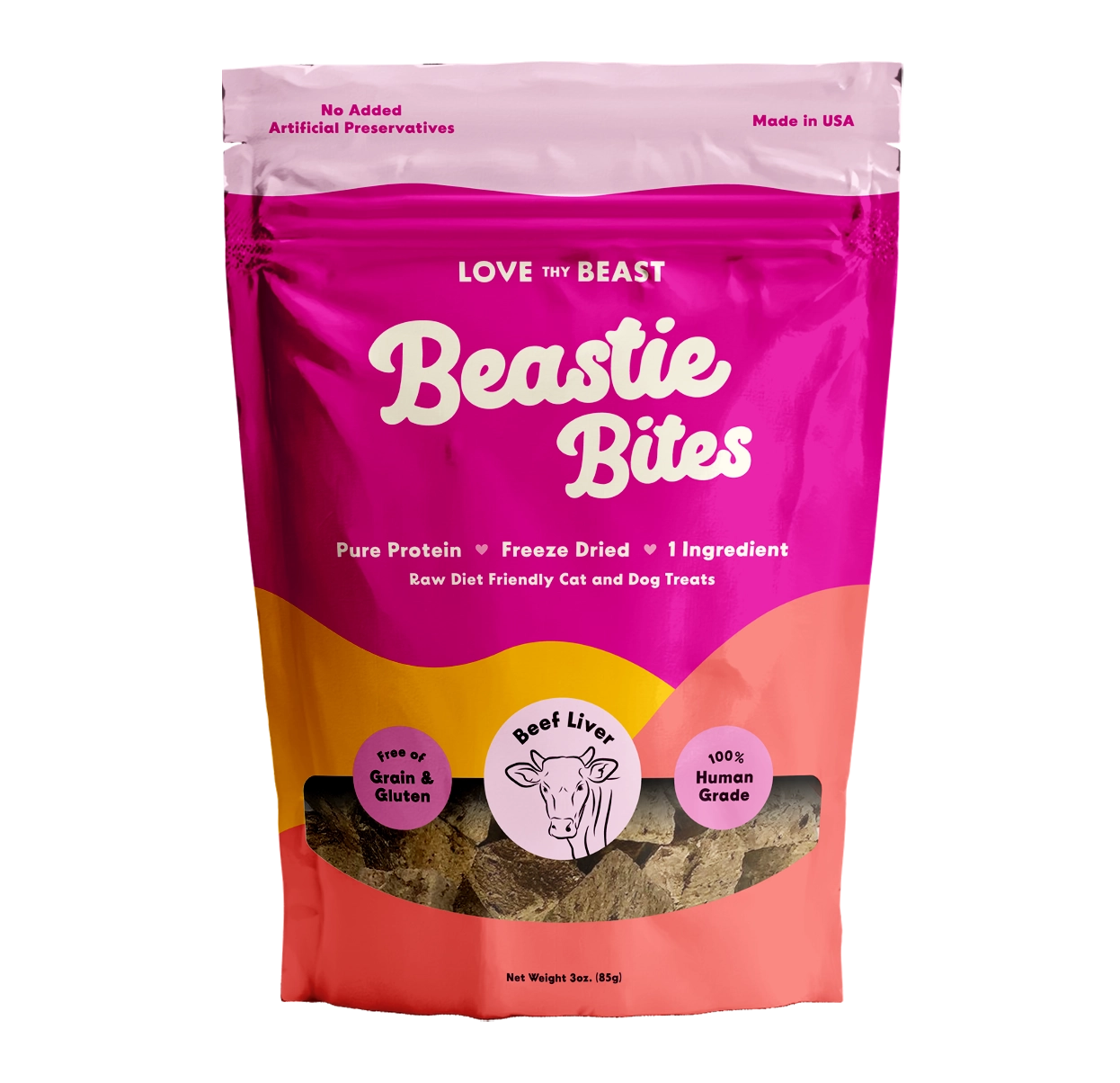 Love Thy Beast Freeze-Dried Beef Liver Dog & Cat Treat