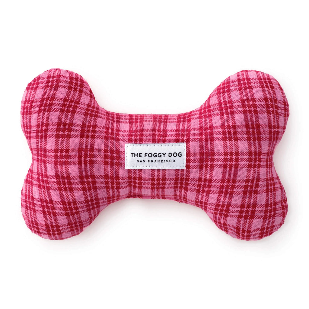 FTH x TFD Katherine Plaid Valentines Day Squeaky Toy