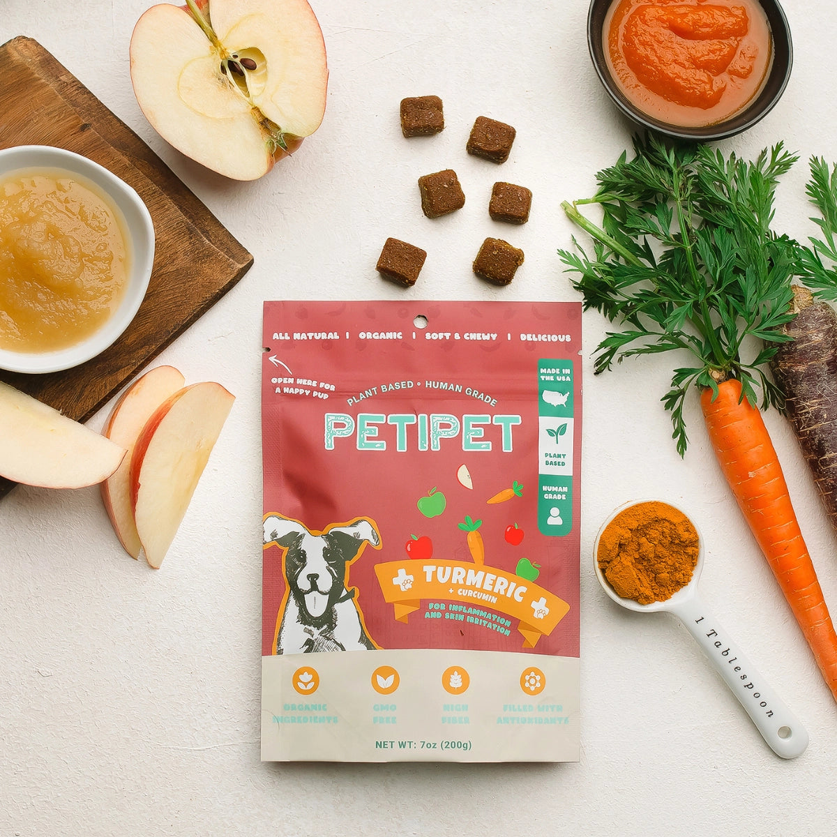 Petipet Turmeric Functional Treats - Vegan