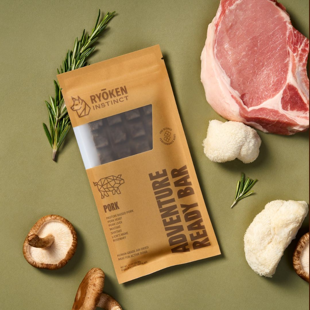 Ryōken Instinct Pork Treat & Snack Bar For Active Dogs - Energy & Recovery