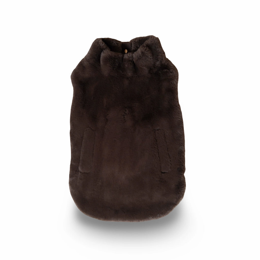 GIGI'S USA Furlowe Dog Vest - Mocha