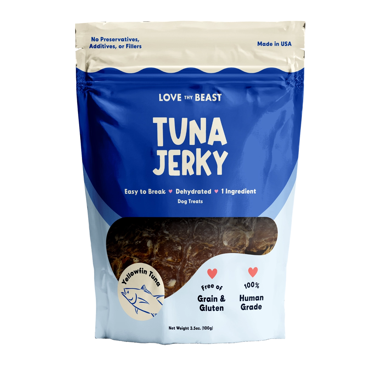 Love Thy Beast Tuna Jerky Dog & Cat Treats