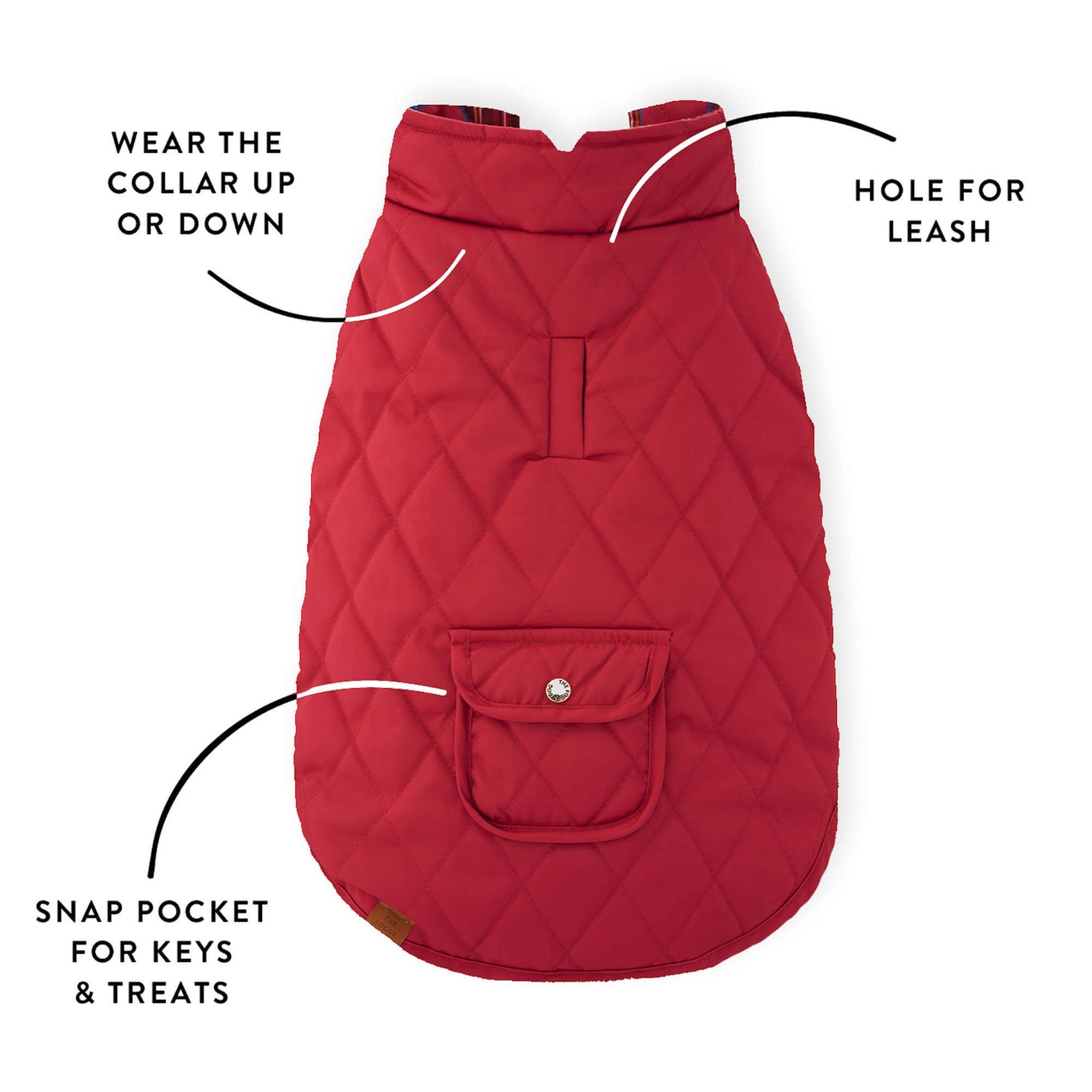 The Foggy Dog Tartan Reversible Dog Jacket