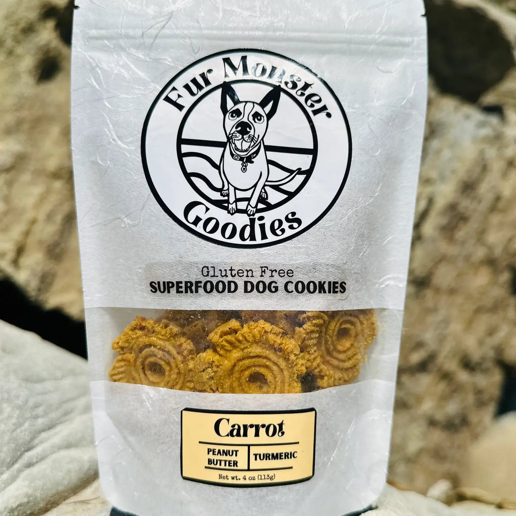 Fur Monster Goodies Organic Carrot Superfood Dog Cookie: Baked Treats For Dogs