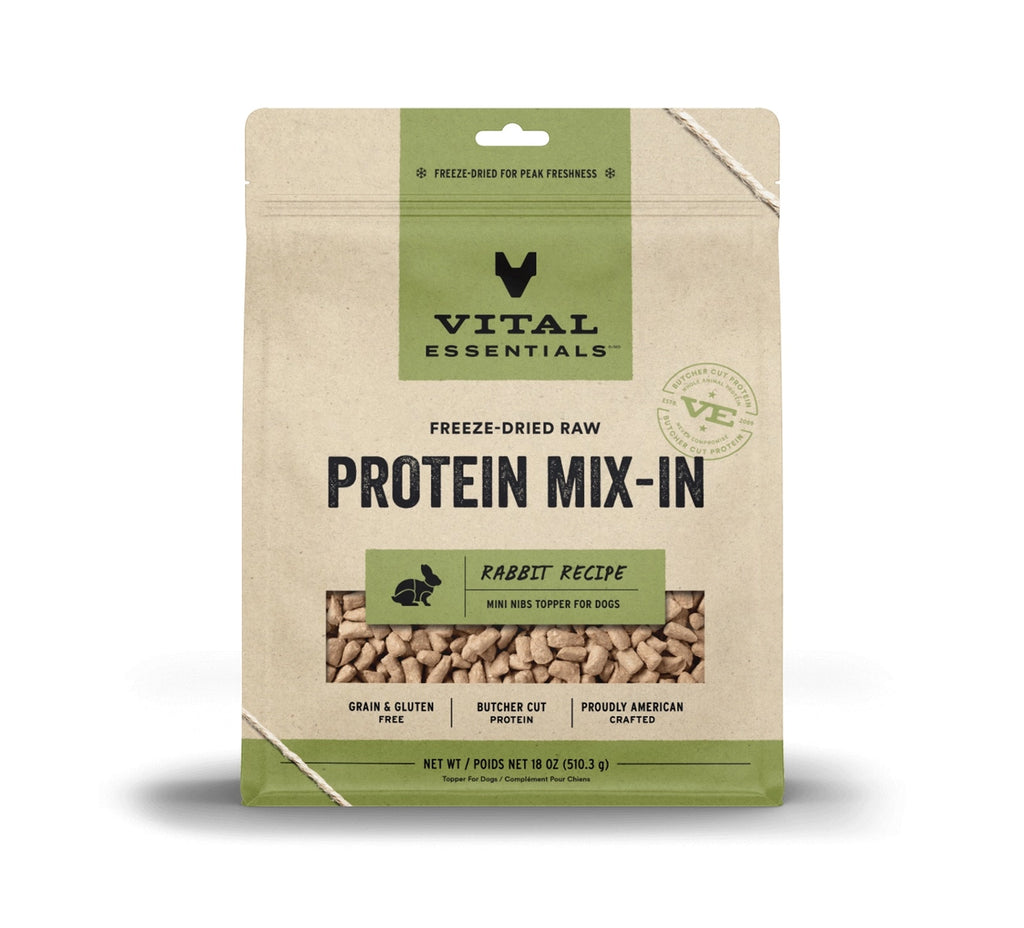 Vital Essentials Fd Raw Rabbit Protein Mix-in Topper 18 oz