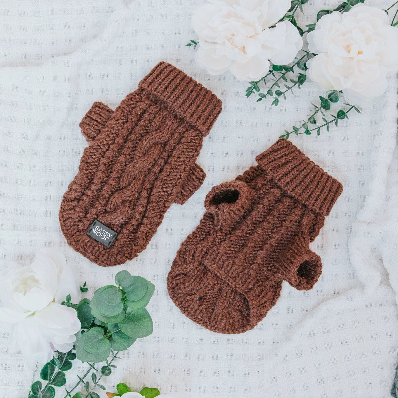 Sassy Woof Dog Cable Knit Sweater