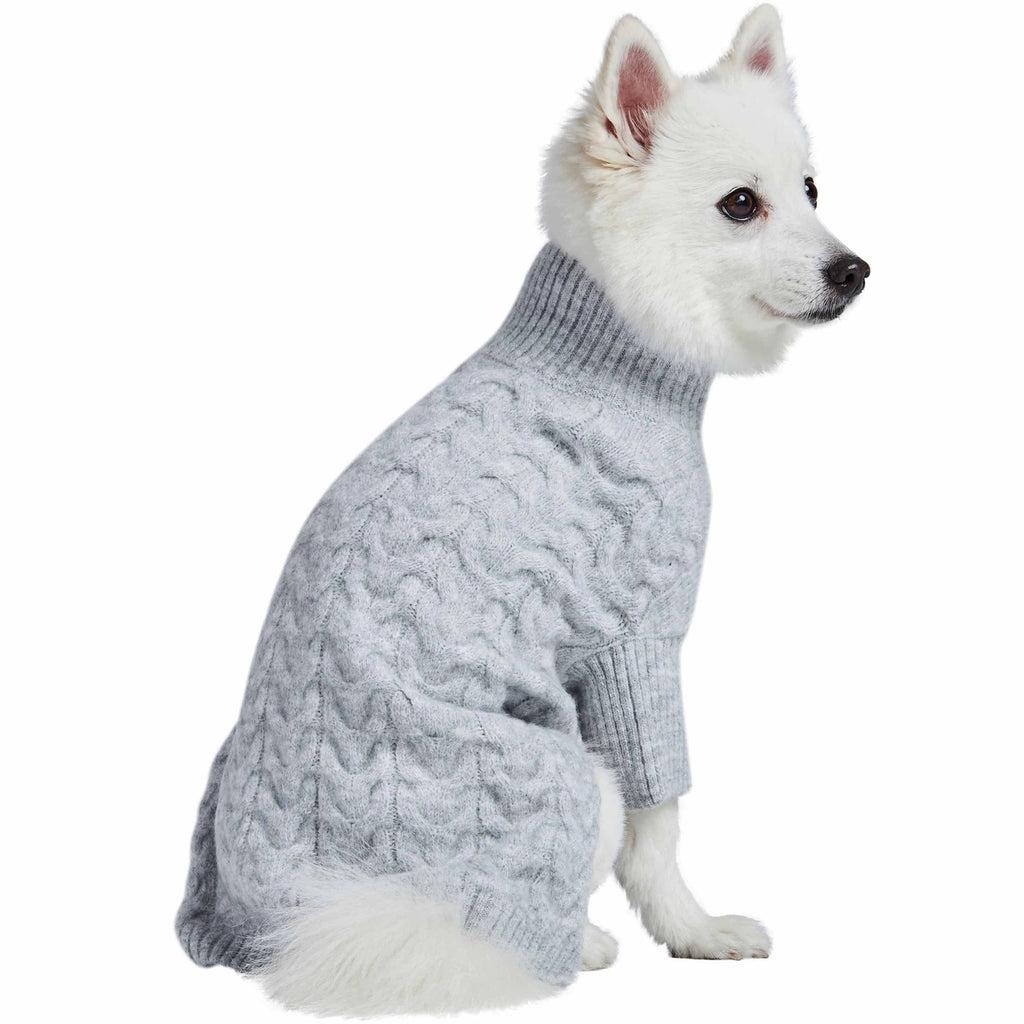 Fuzzy Textured Turtle Neck Knit Sweater