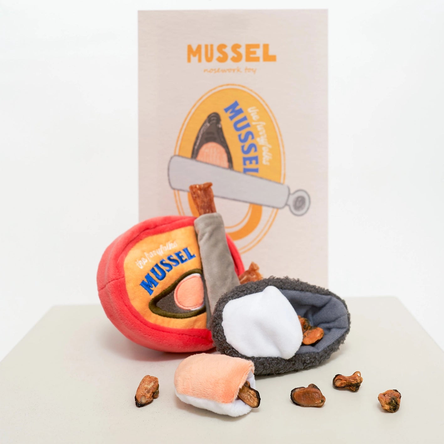 The Furry Folks Tinned Mussel Nosework Toy