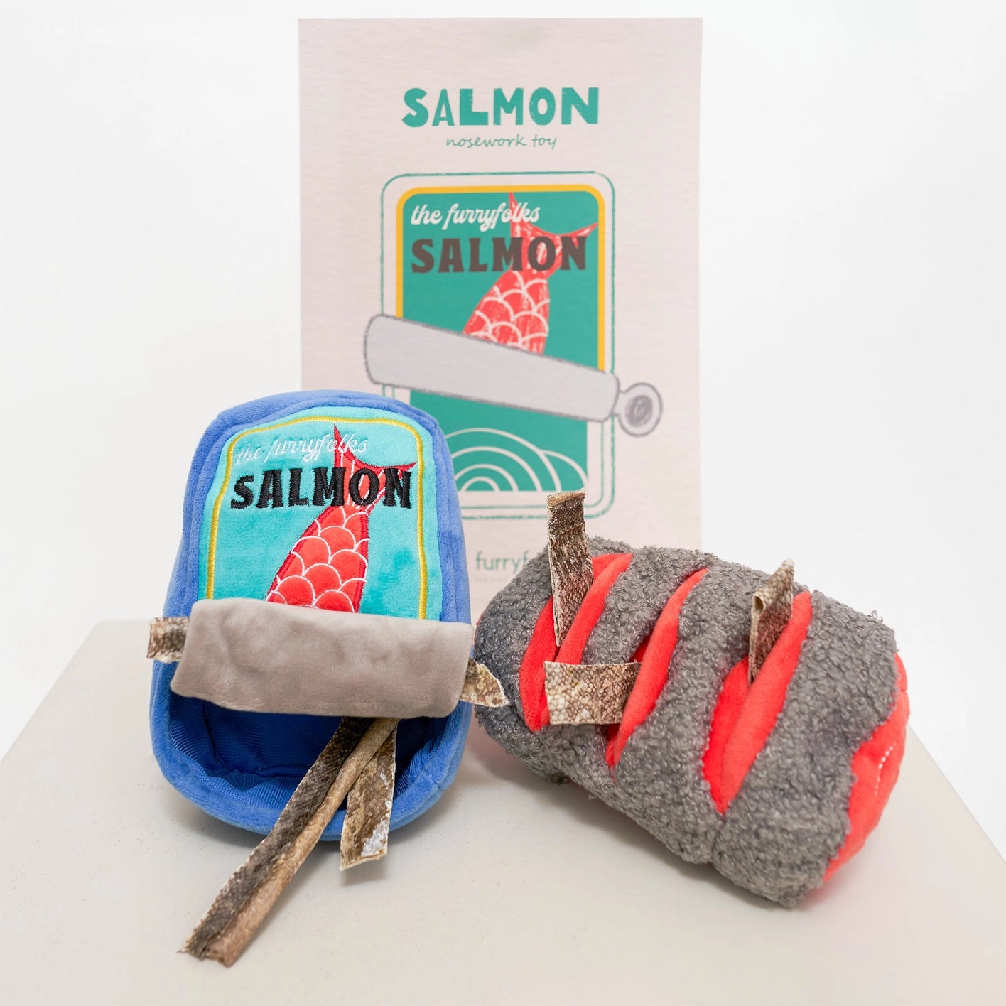 The Furry Folks Tinned Salmon Nosework Toy