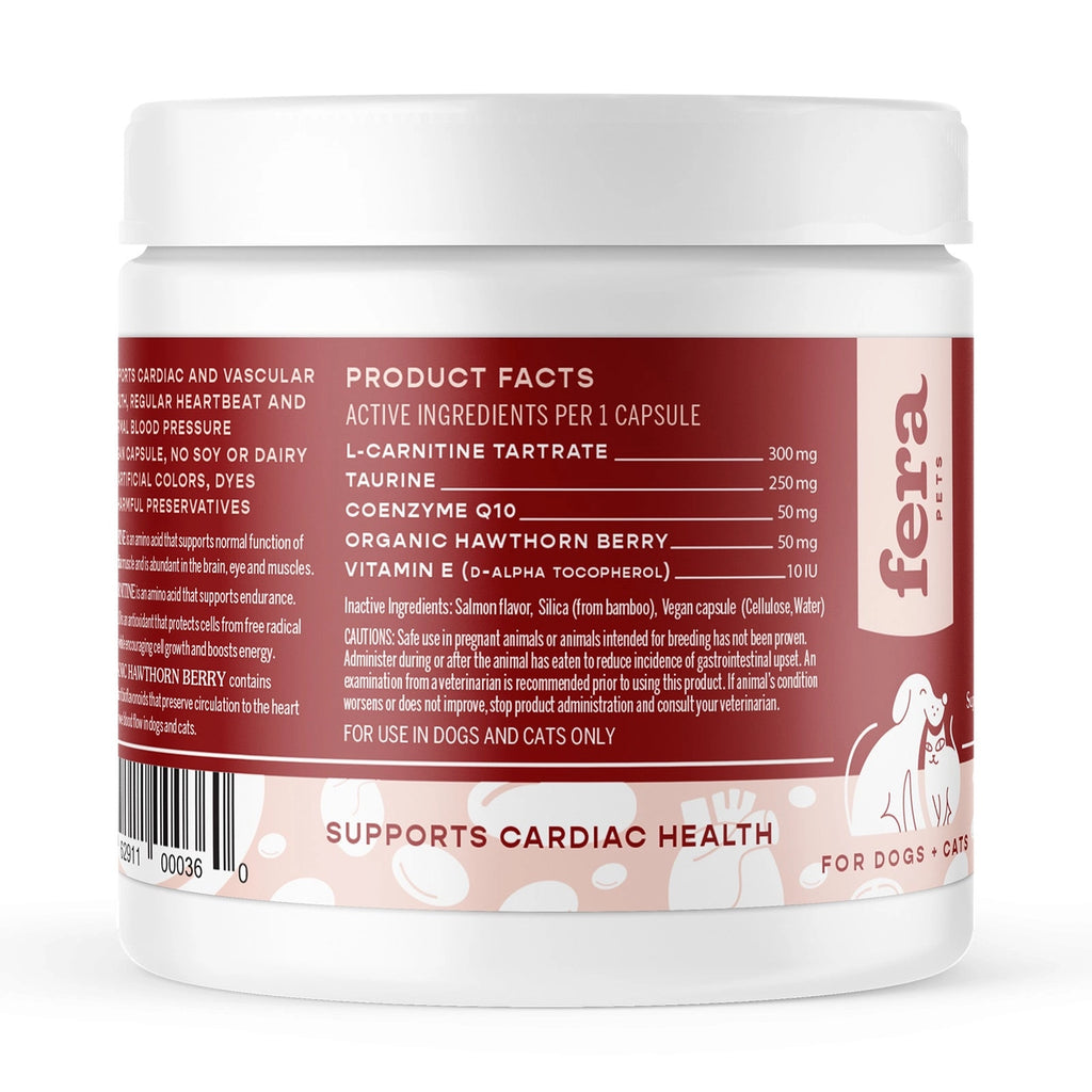 Fera Pets Cardiac Support Supplement For Dogs and Cats