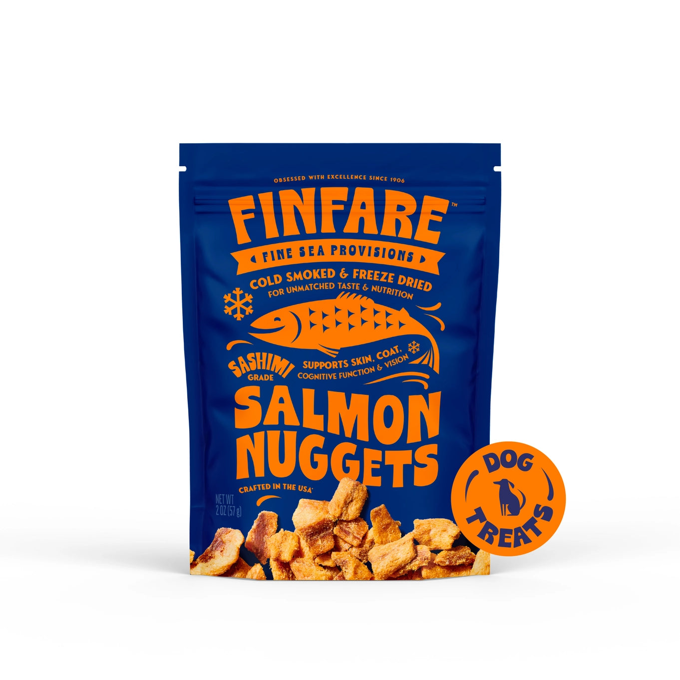 Finfare Freeze Dried Salmon Nuggets For Dogs & Cats