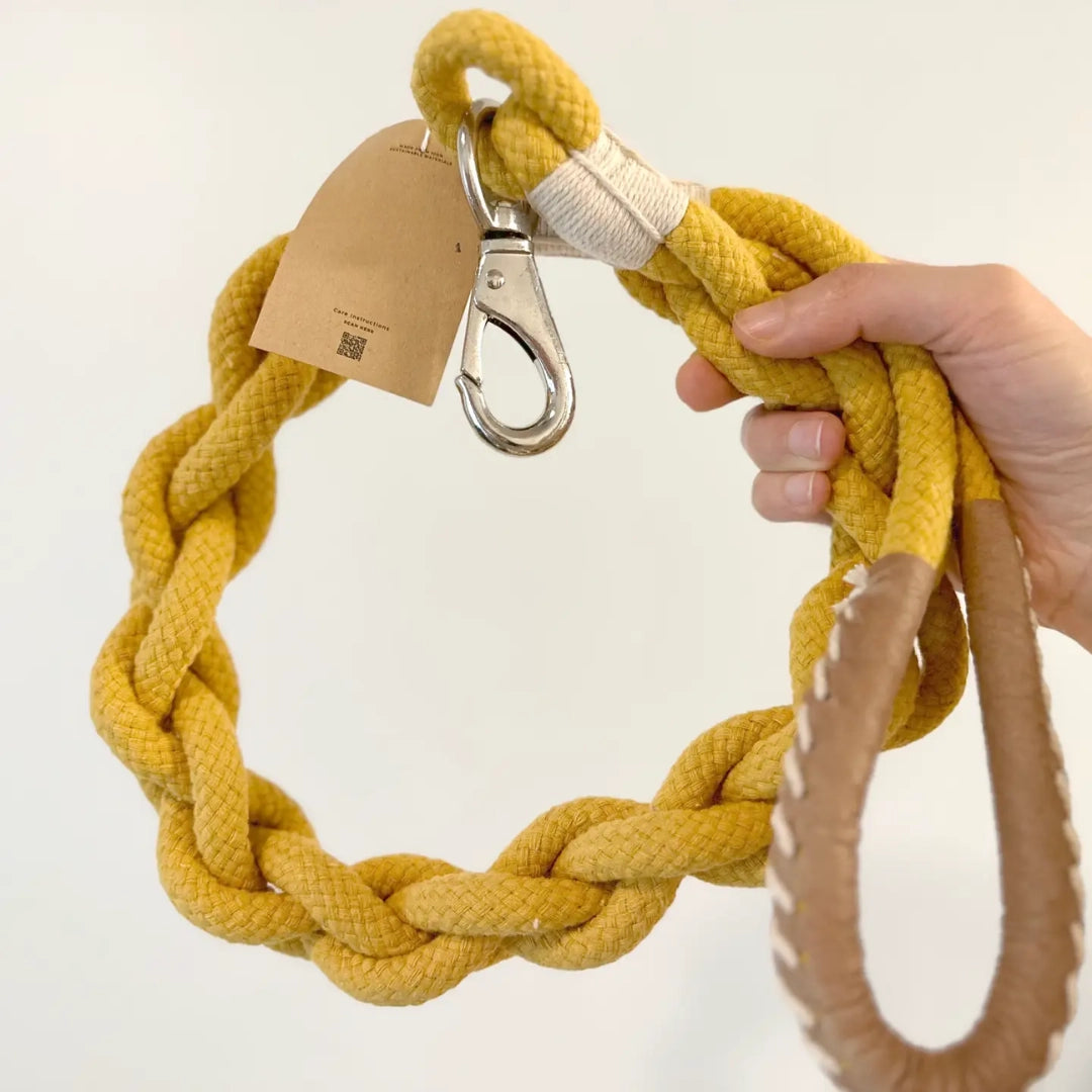 Monli Handmade Sustainable Cotton Rope Dog Leash