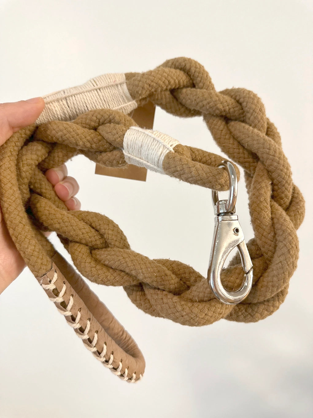 Monli Handmade Sustainable Cotton Rope Dog Leash