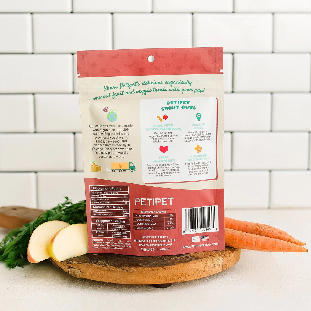 Petipet Turmeric Functional Treats - Vegan