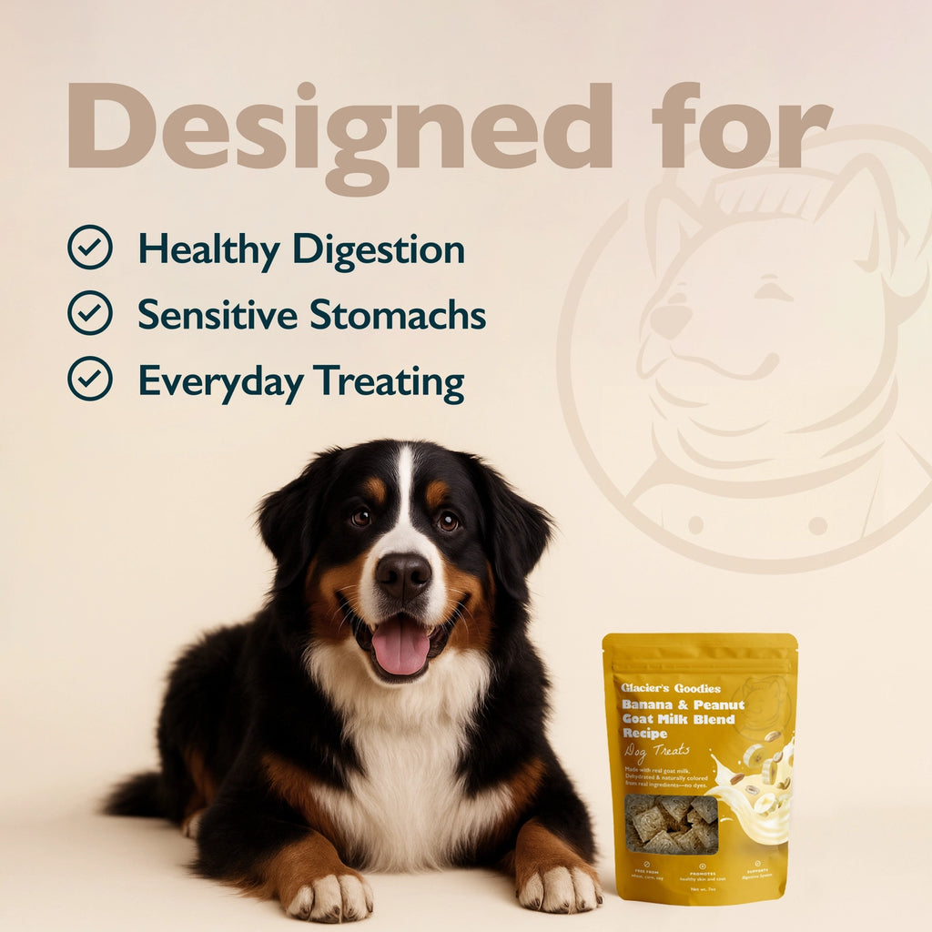 Glacier's Goodies Goat Milk Dog Treats – Banana & Peanut
