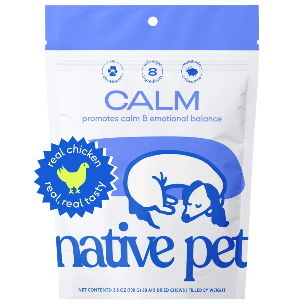 Native Pet Calm Chews Anxiety & Calming Supplement For Dogs - 60ct
