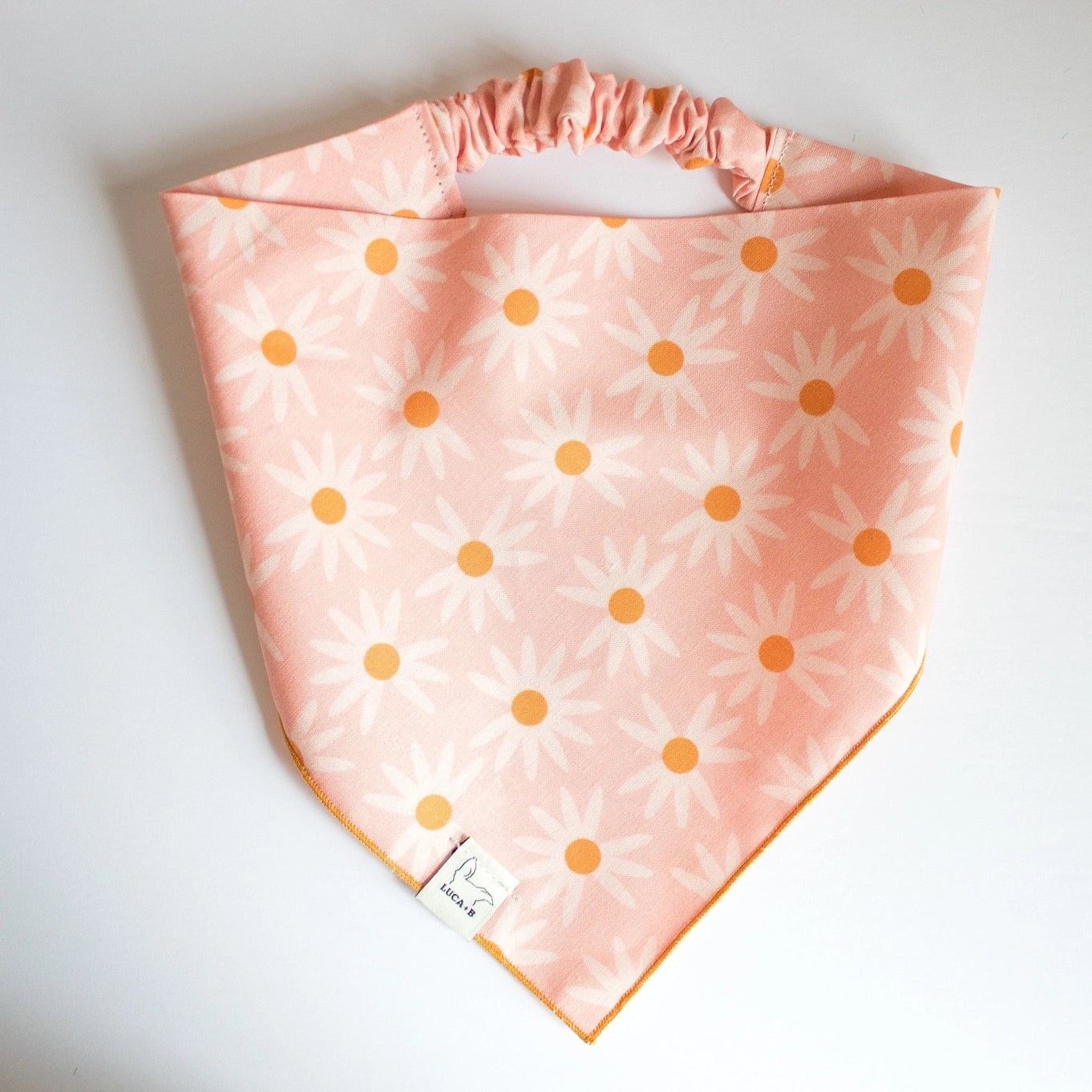 Lucy And Co. Retro Daisies On Pink Bandana