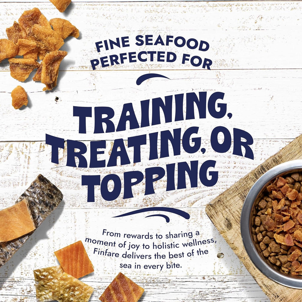 Finfare Freeze Dried Salmon Skins For Dogs & Cats