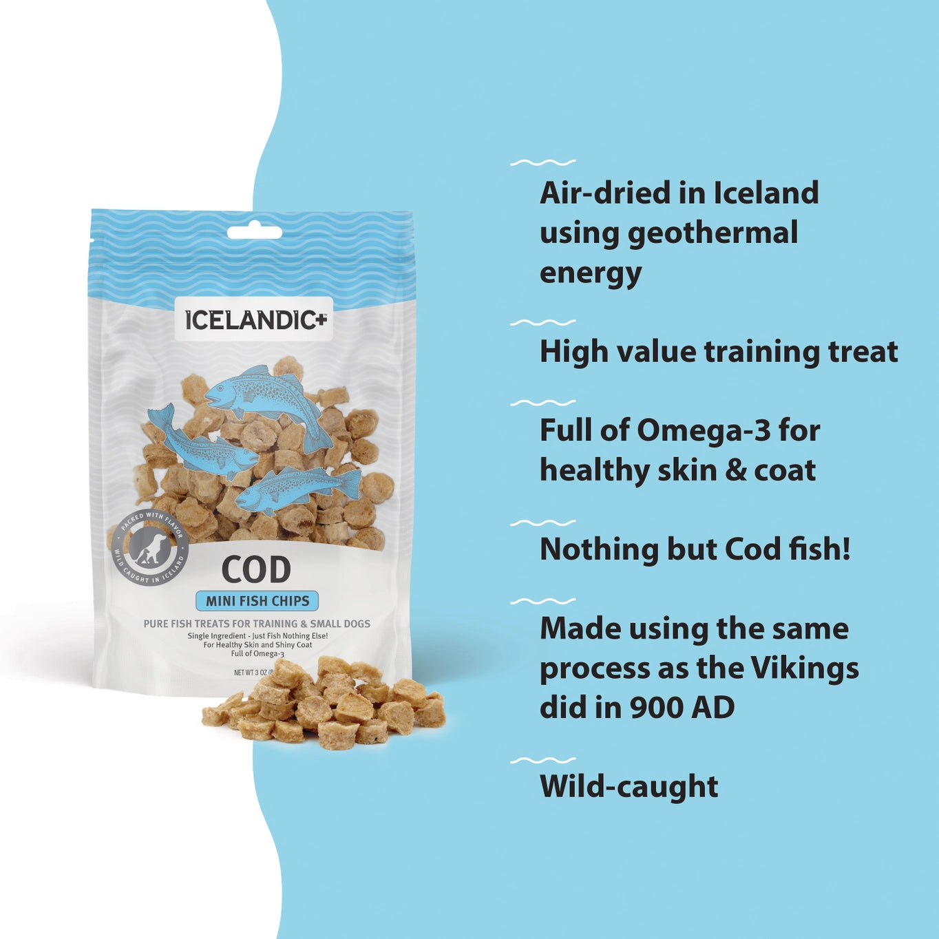 Icelandic+ Mini Cod Fish Chips 2.5oz