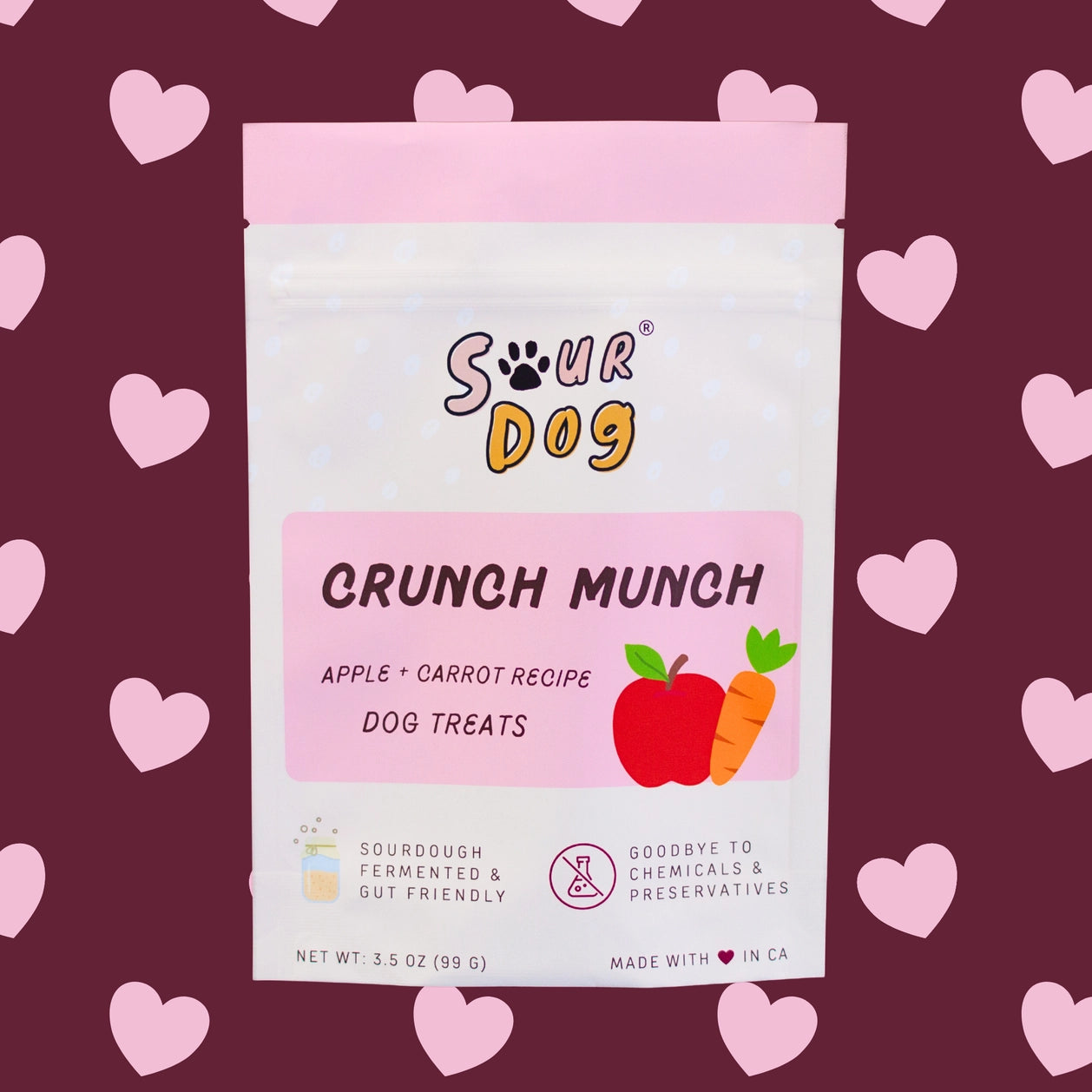 Sour Dog Crunch Munch - Apple & Carrot Sourdough Dog Treats