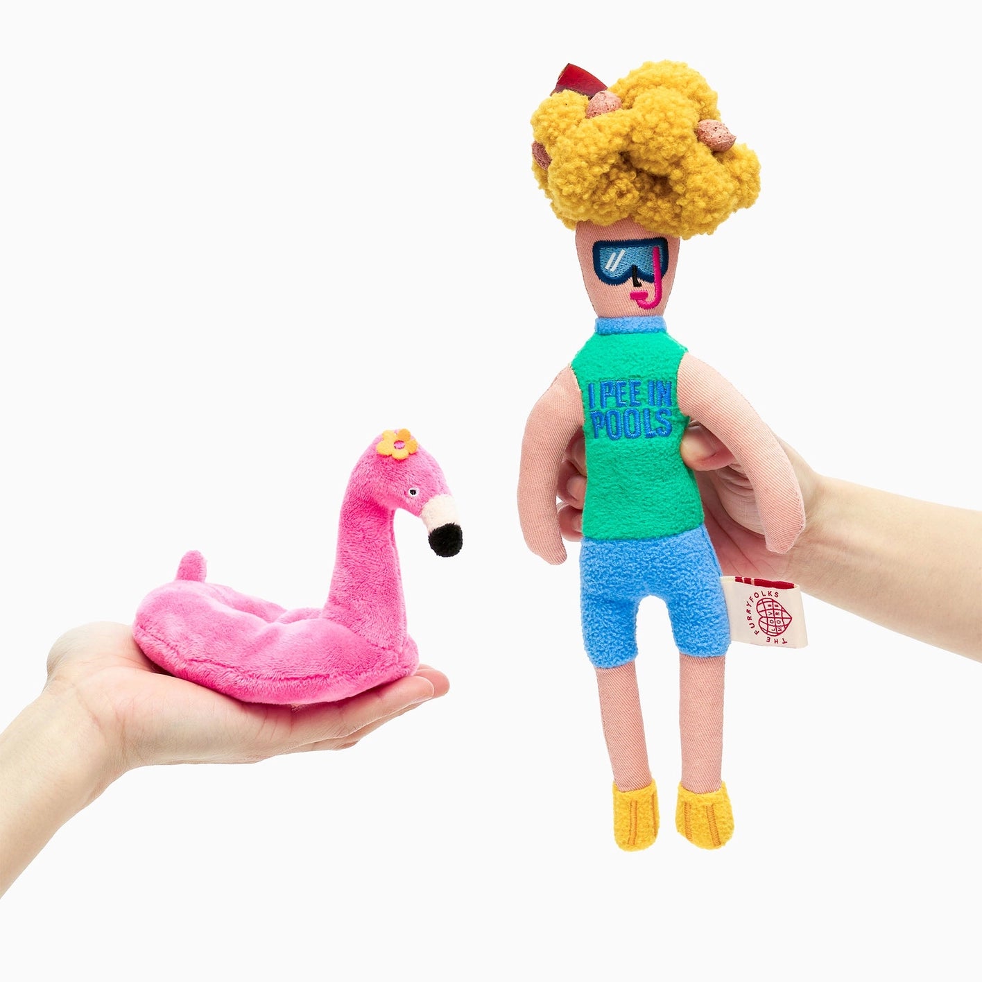 The Furry Folks Flamingo Hooman Nosework Toy