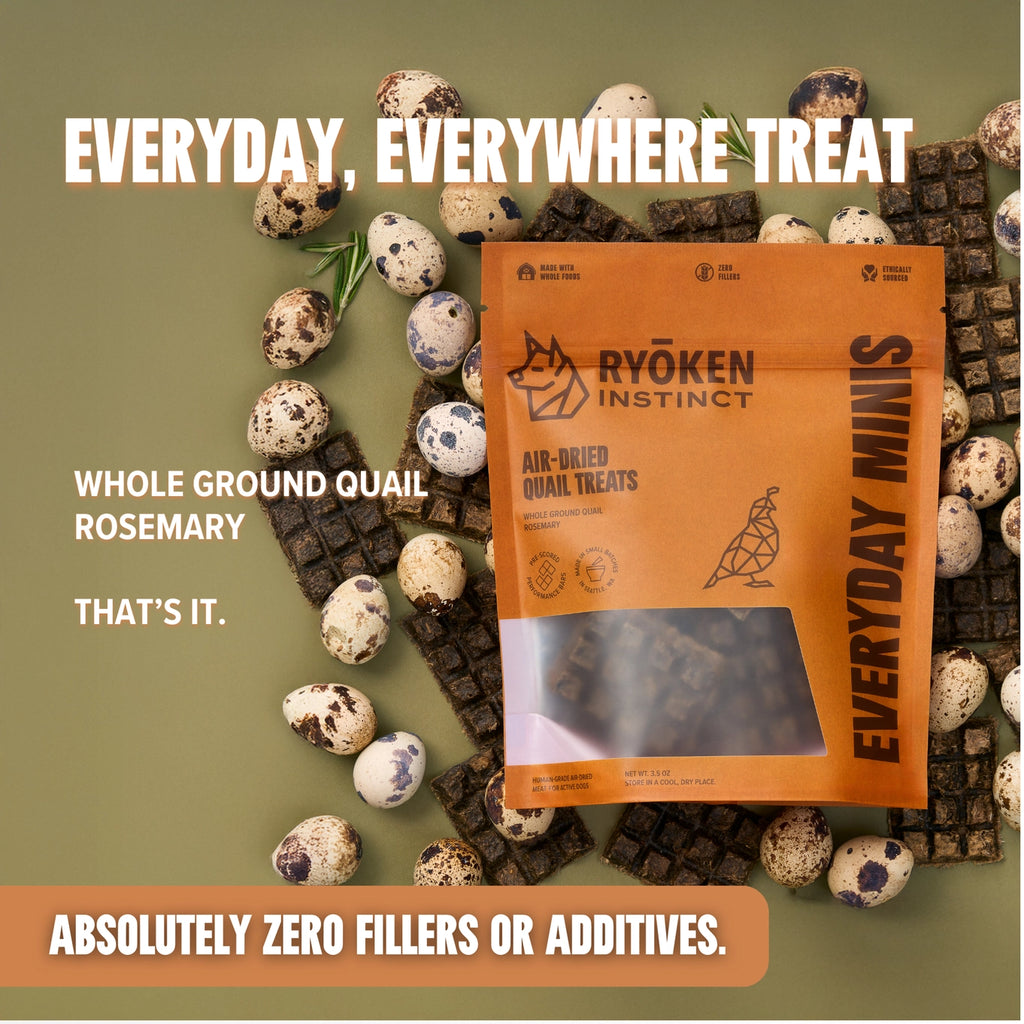 Ryōken Instinct Quail Mini Training Treats For Dogs