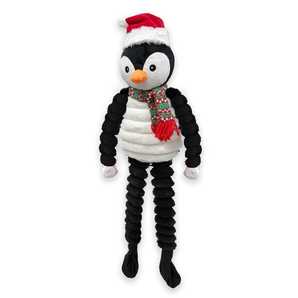 36" Christmas Long Legged Penguin Dog Toy