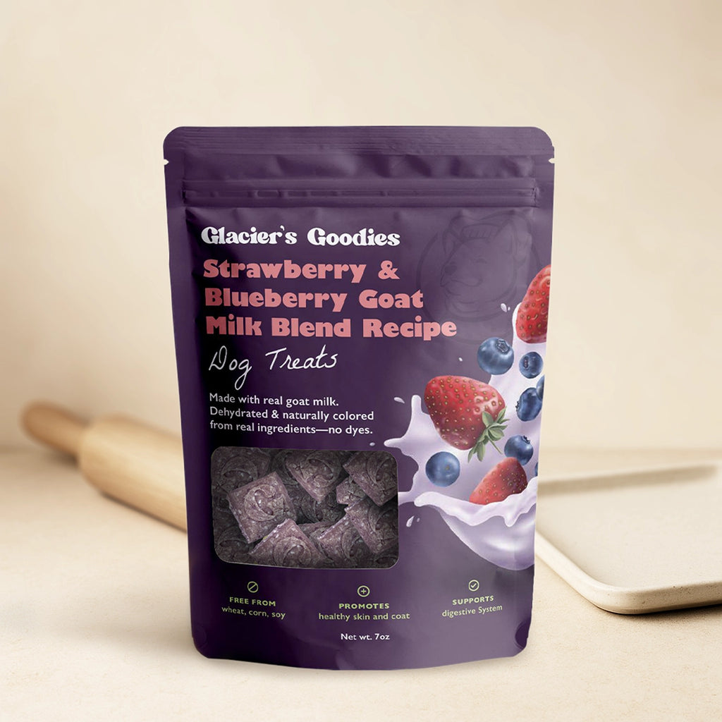 Glacier's Goodies Goat Milk Dog Treats – Strawberry & Blueberry