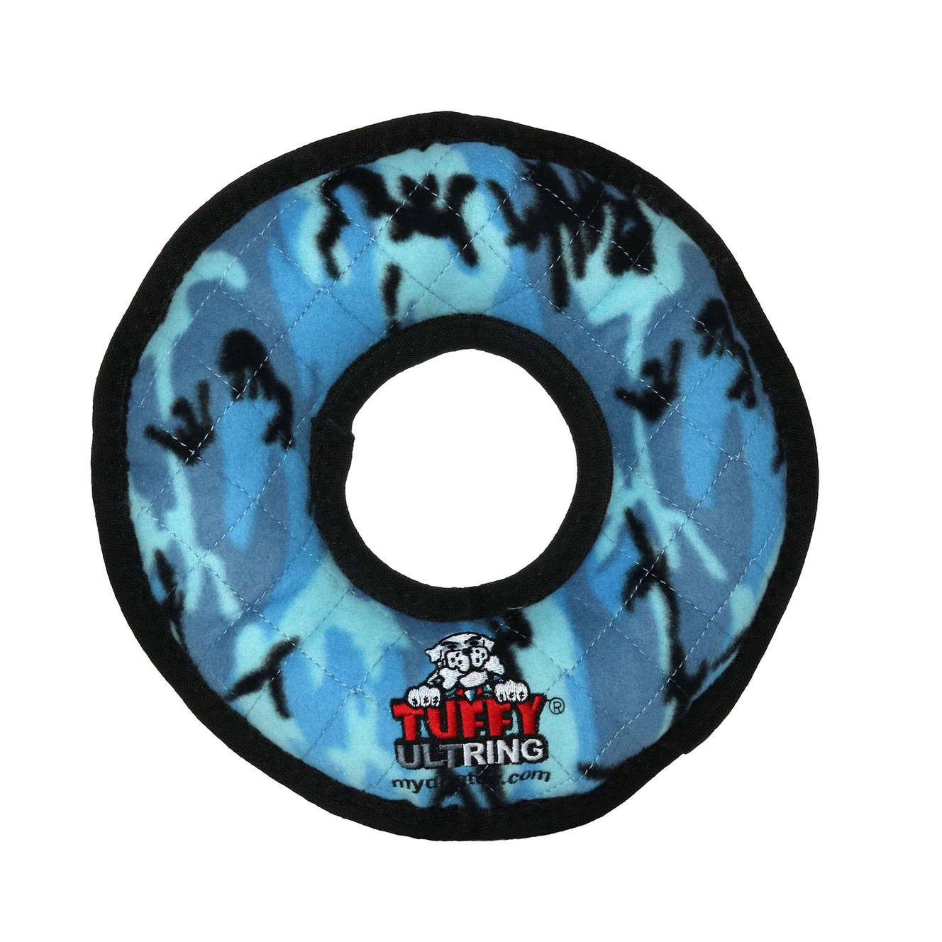 Tuffy Dog Ultimate Ring - Camo Blue Dog Toy
