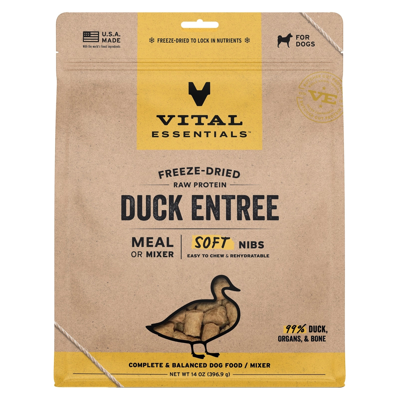 Vital Essentials Duck Entree & Mixer Soft Nibs 14oz