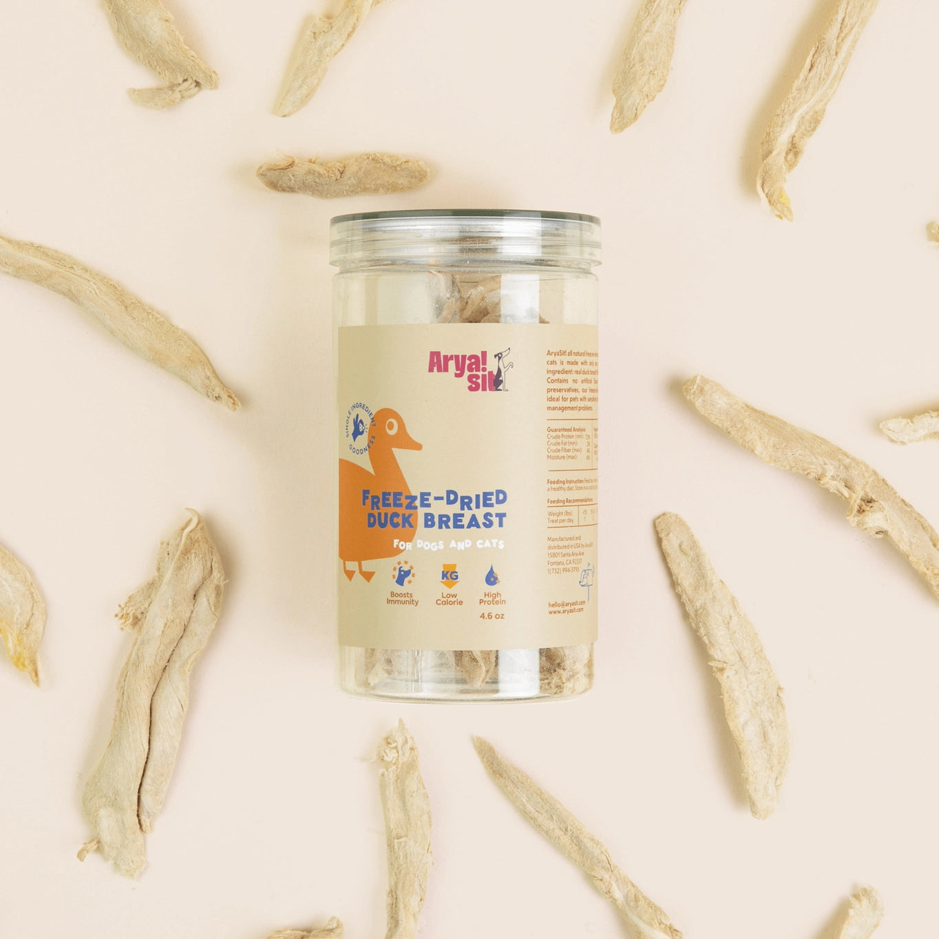 Arya Sit! Freeze Dried Duck Breast
