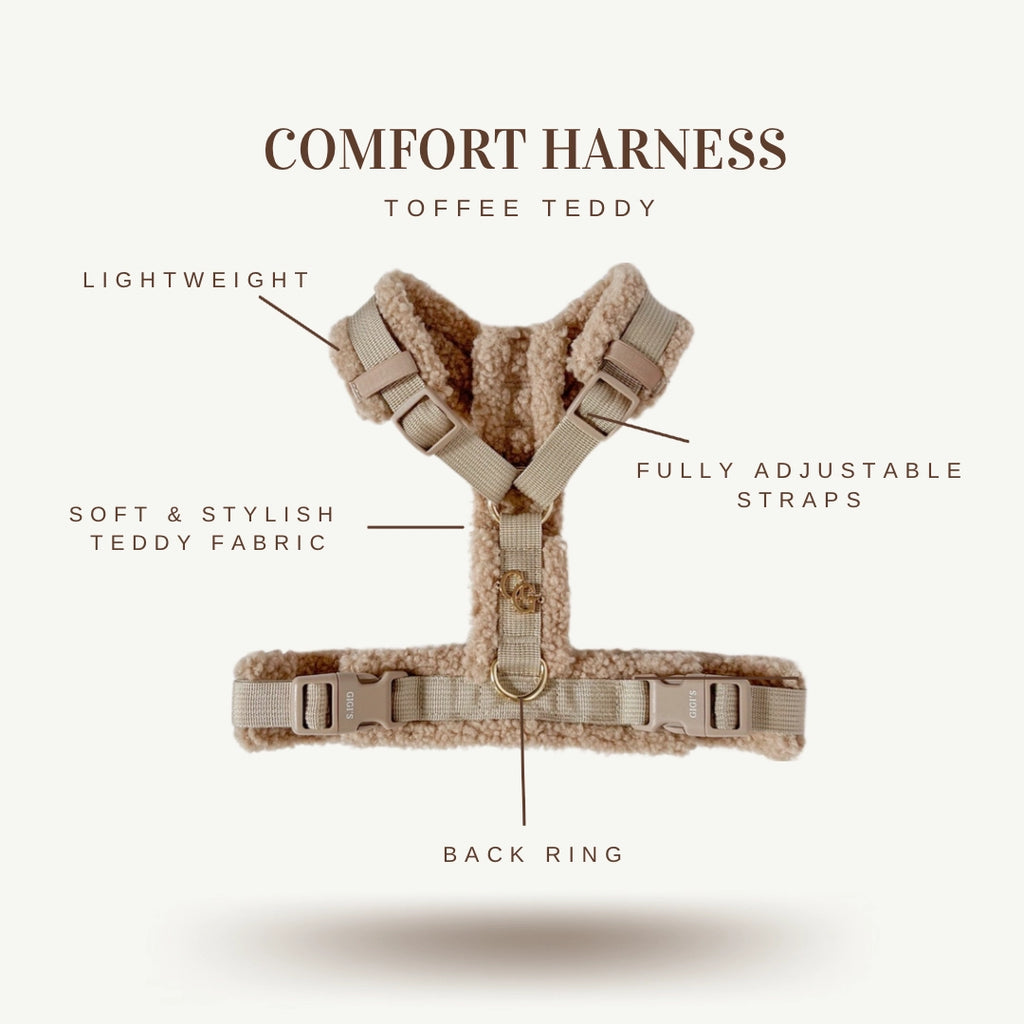 GIGI'S USA Comfort Harness - Toffee Teddy