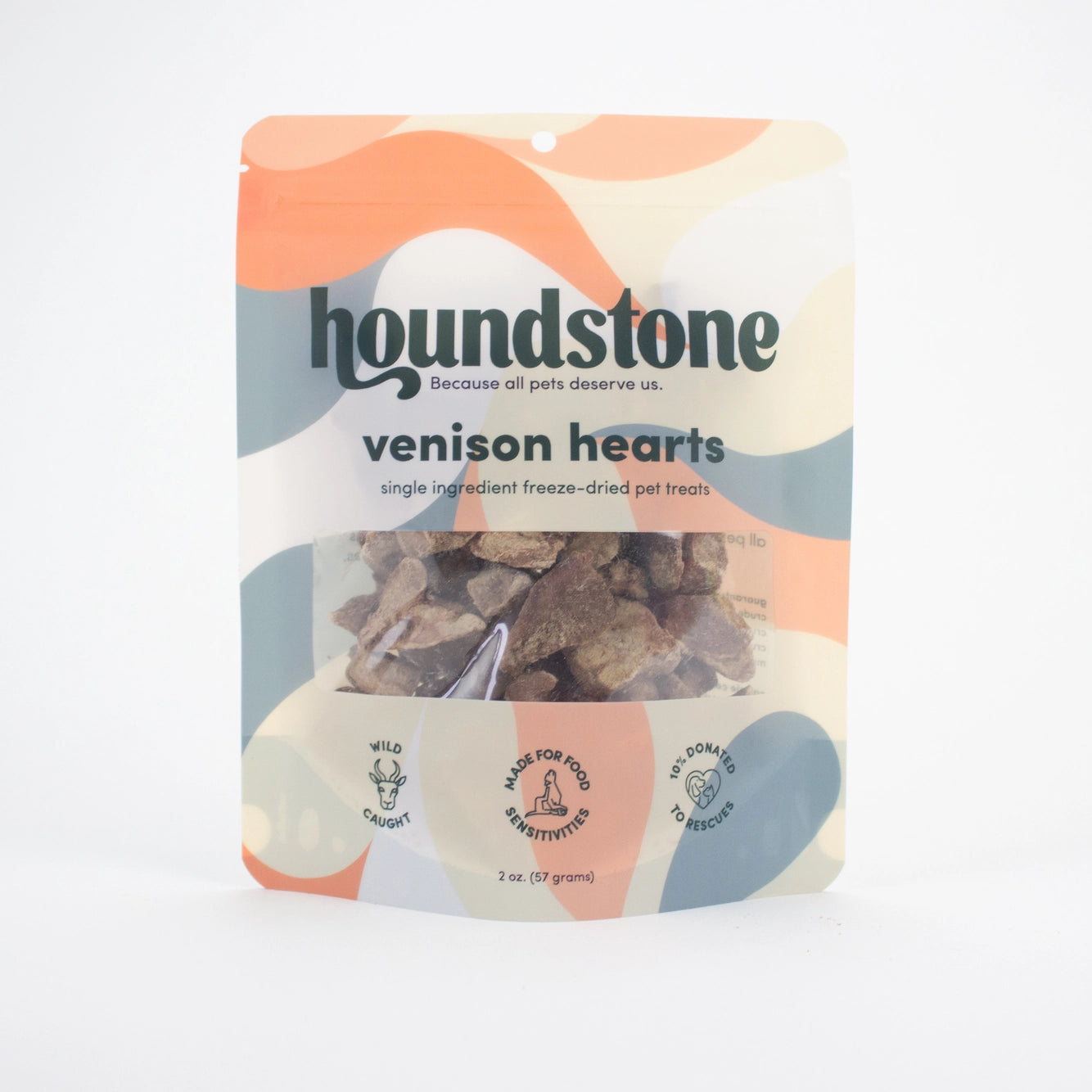 ADC Houndstone Venison Hearts Freeze Dried Dog Treats