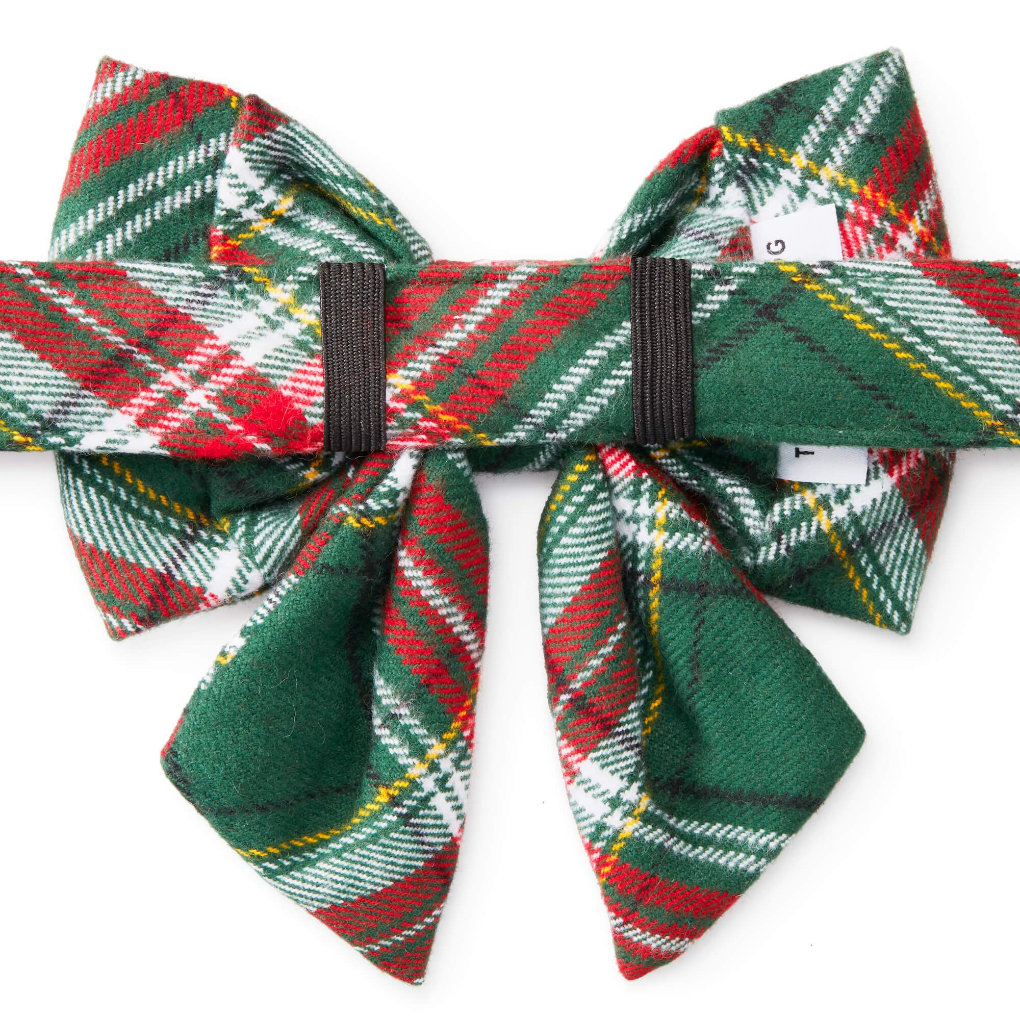 The Foggy Dog Holly Jolly Plaid Flannel Lady Dog Bow