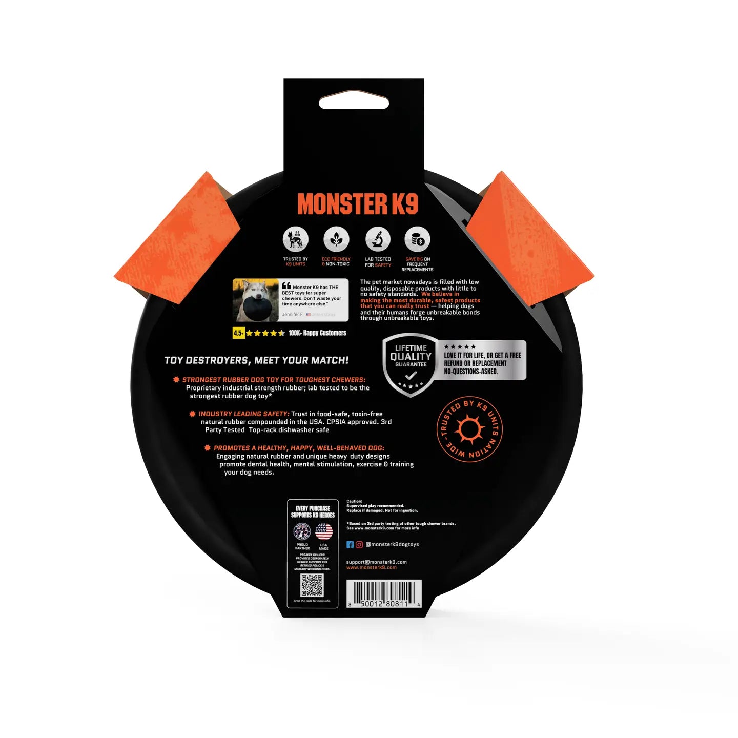 Monster K9 Aero Disc Dog Toy