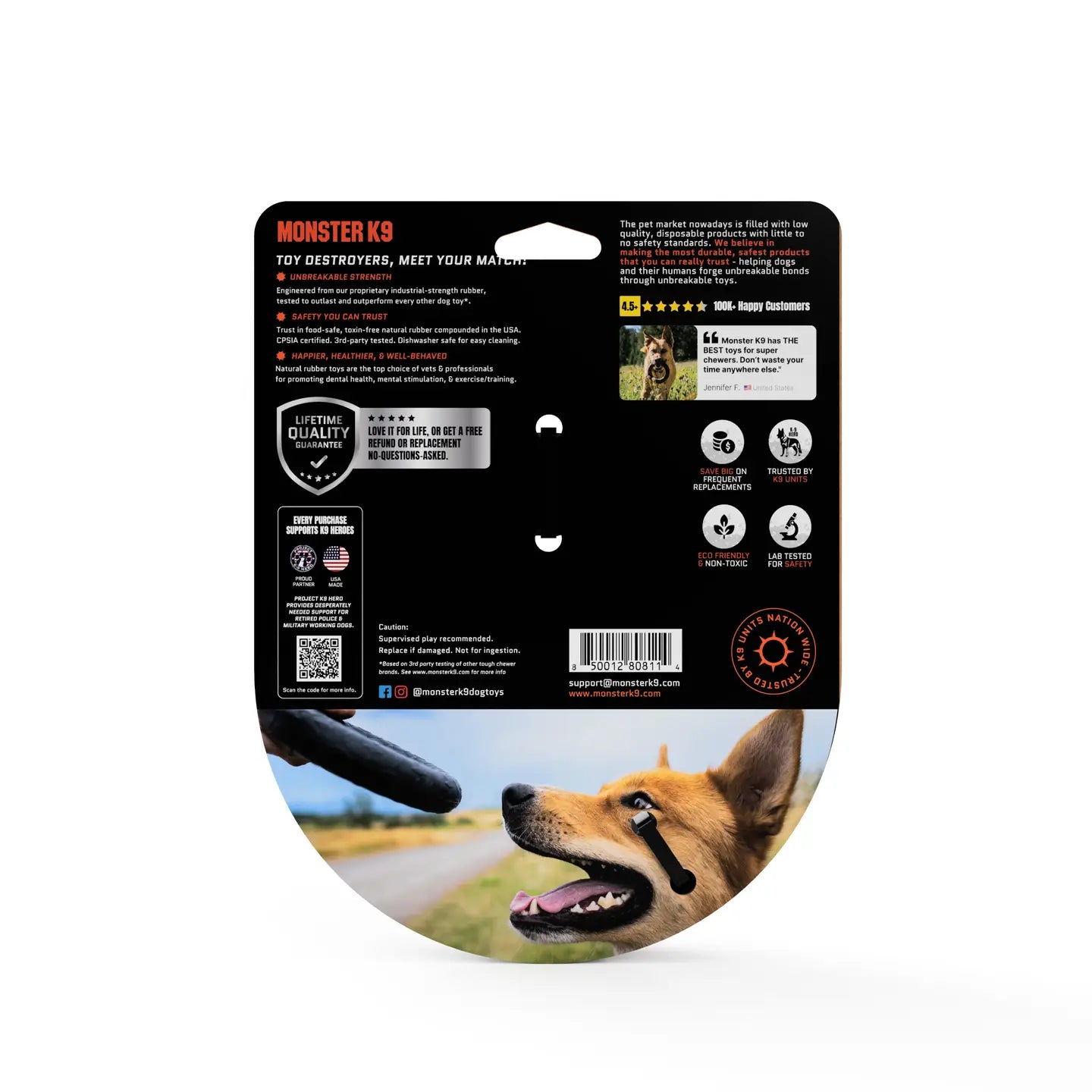 Monster K9 Chew Ring Dog Toy