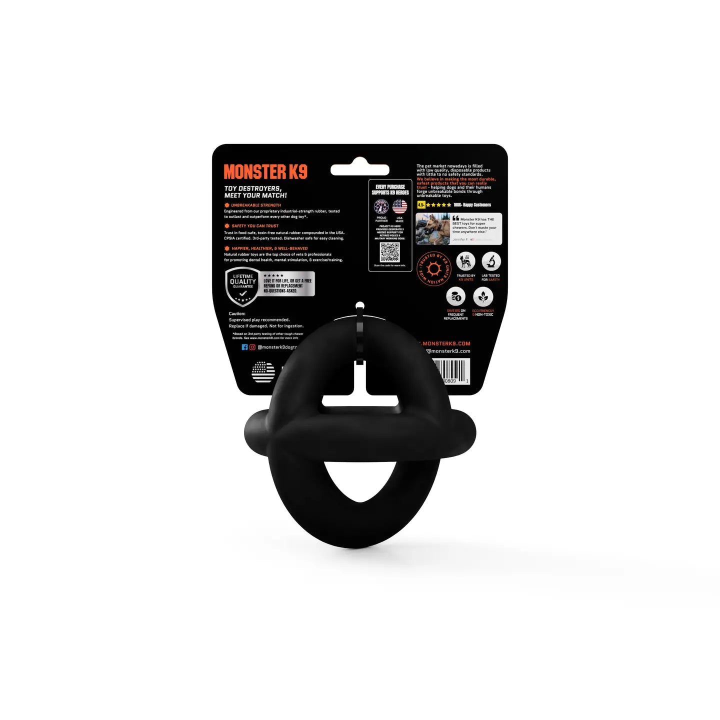Monster K9 Ring Ball Dog Toy
