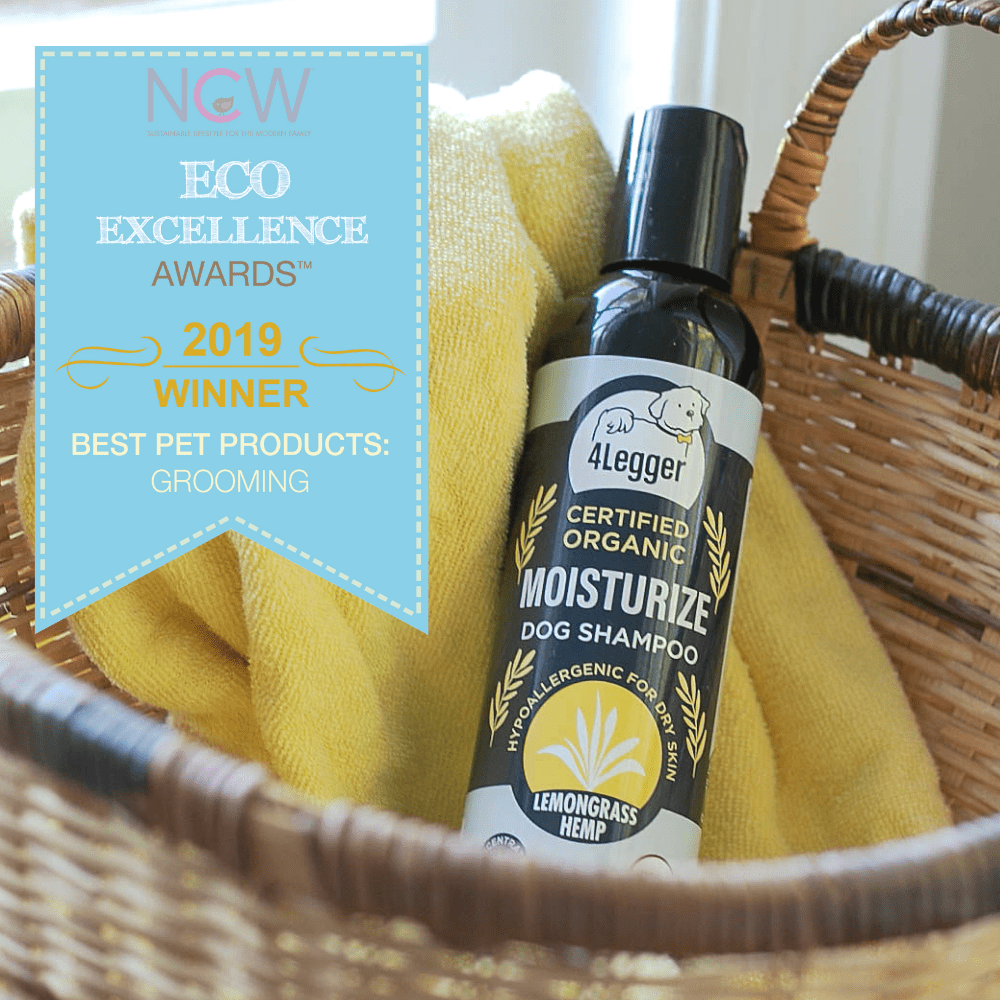 4-Legger Moisturize Organic Hemp Dog Shampoo with Lemongrass
