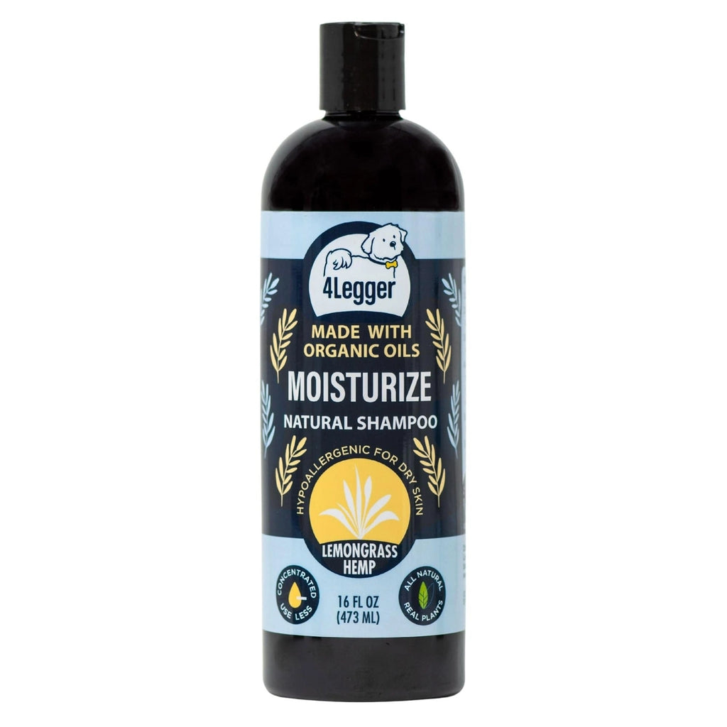4-Legger Moisturize Organic Hemp Dog Shampoo with Lemongrass