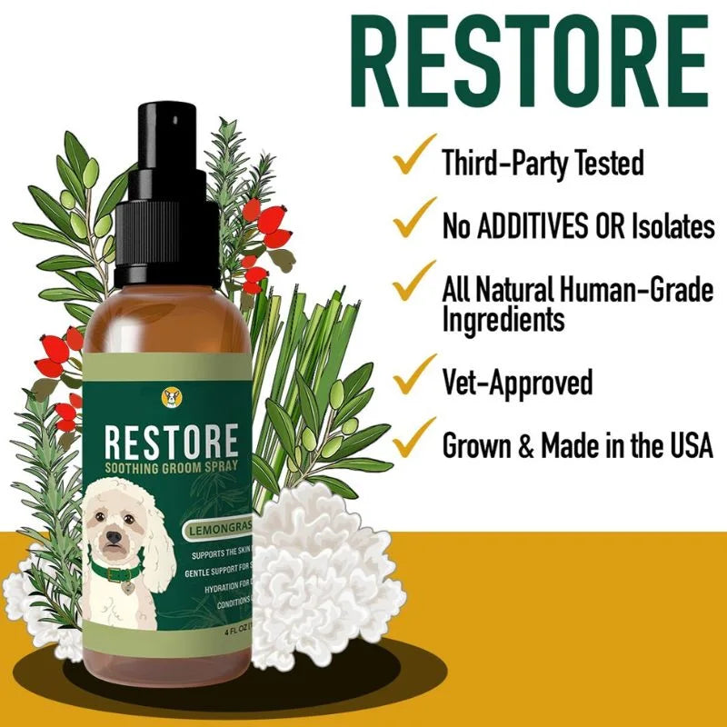 Mycodog Restore Groom Spray: Coat Conditioning & Deodorizing Spray for Dogs