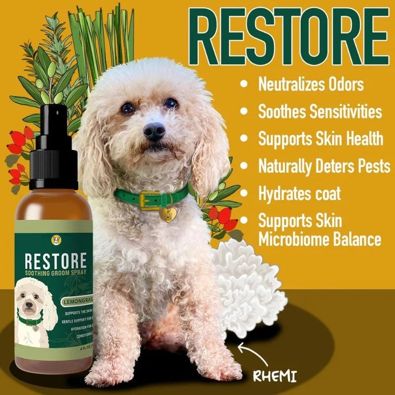 Mycodog Restore Groom Spray: Coat Conditioning & Deodorizing Spray for Dogs