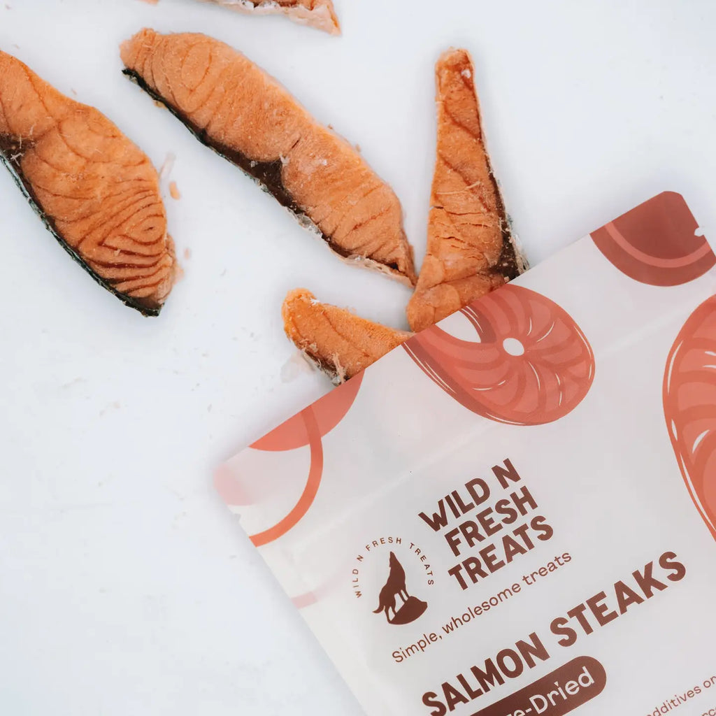Wild n Fresh Treats Freeze-Dried Salmon Steaks